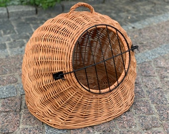 wicker dog kennel
