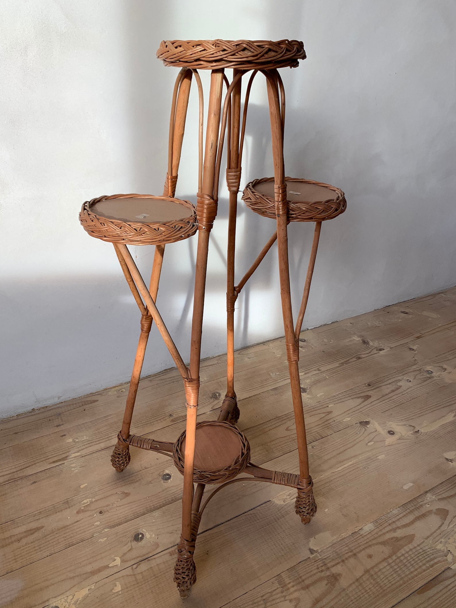 Wicker Flower Pot Holder Plant Stand Wicker Wicker Flower Etsy