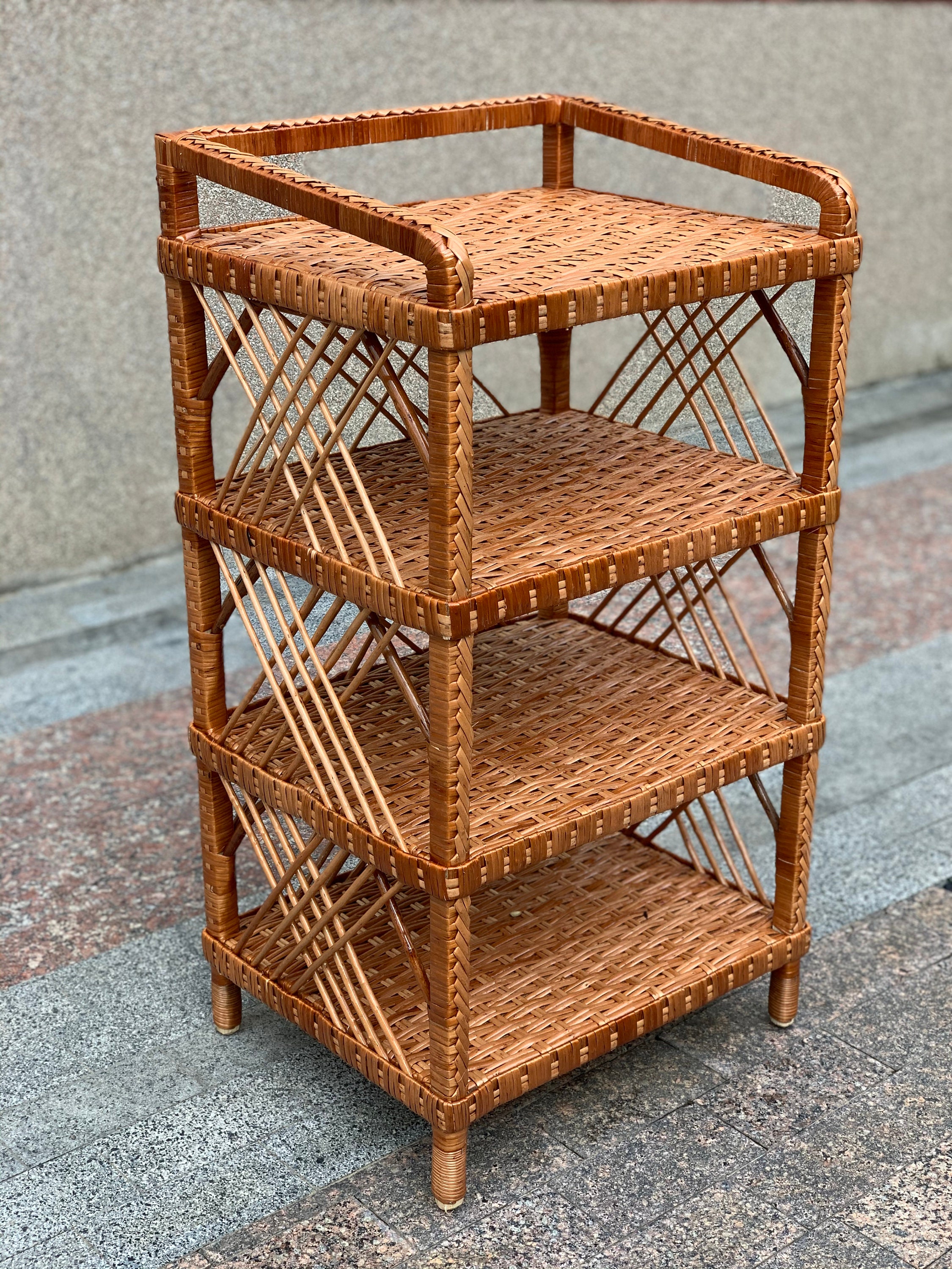 Wicker Shelf Storage Shelf 2/3/4/5shelf Unit Available Etsy Australia