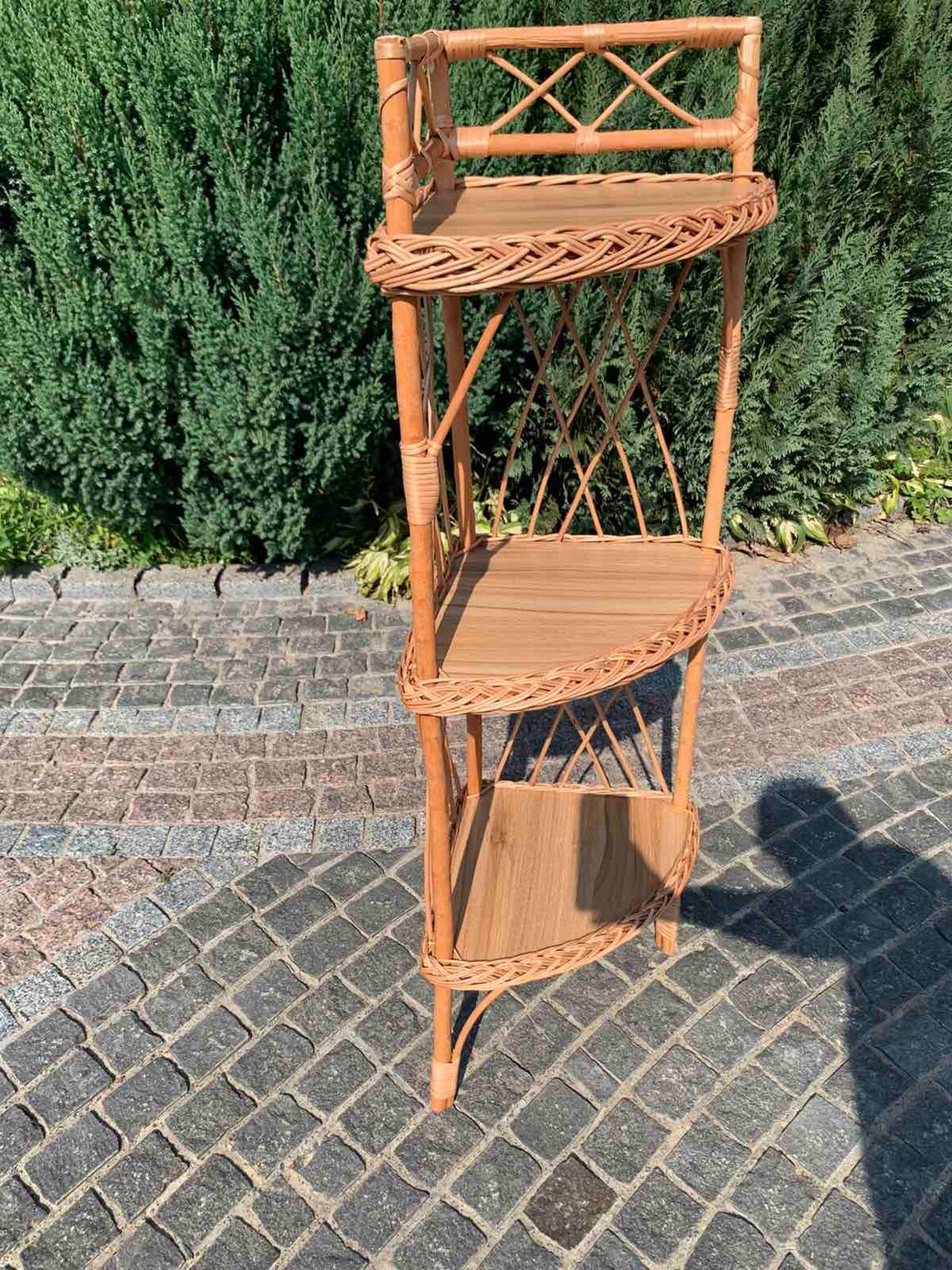 Wicker Shelf Storage shelf Plant shelf Rattan shelf Plant Etsy