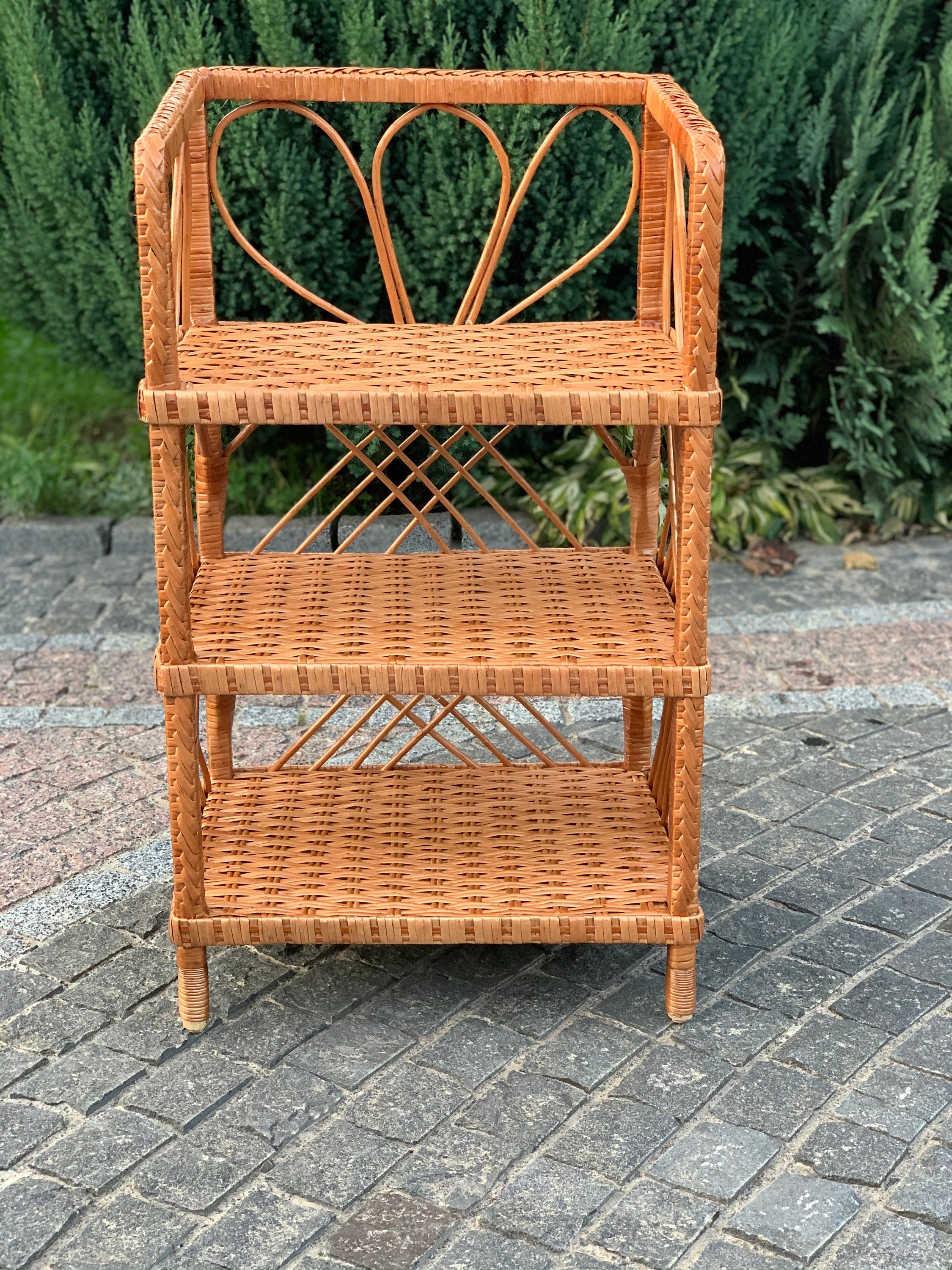 Wicker Shelf Storage Shelf 2/3/4/5shelf Unit Available Etsy UK