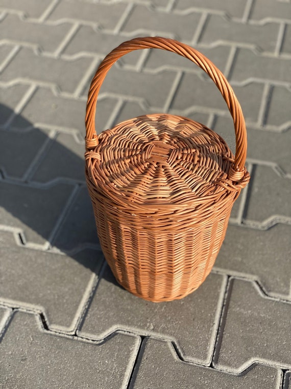 Wicker Bag Birkin Bag Natural Wicker Basket Handwoven - Etsy