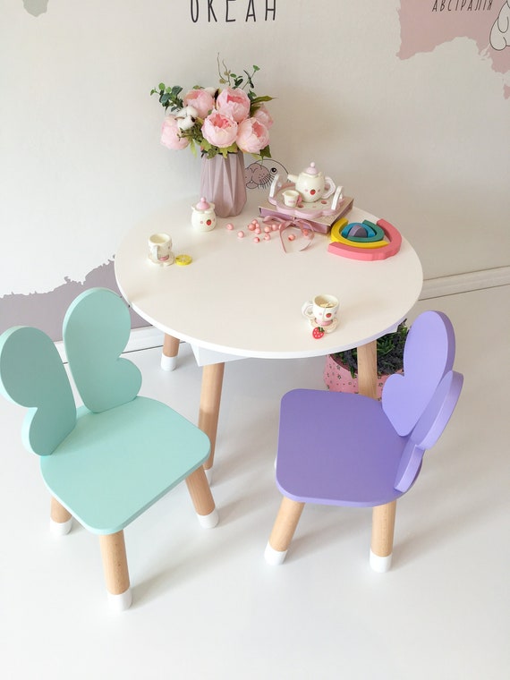 Kids Table and Chairs Child Table and Chairs Set Kids Game - Etsy