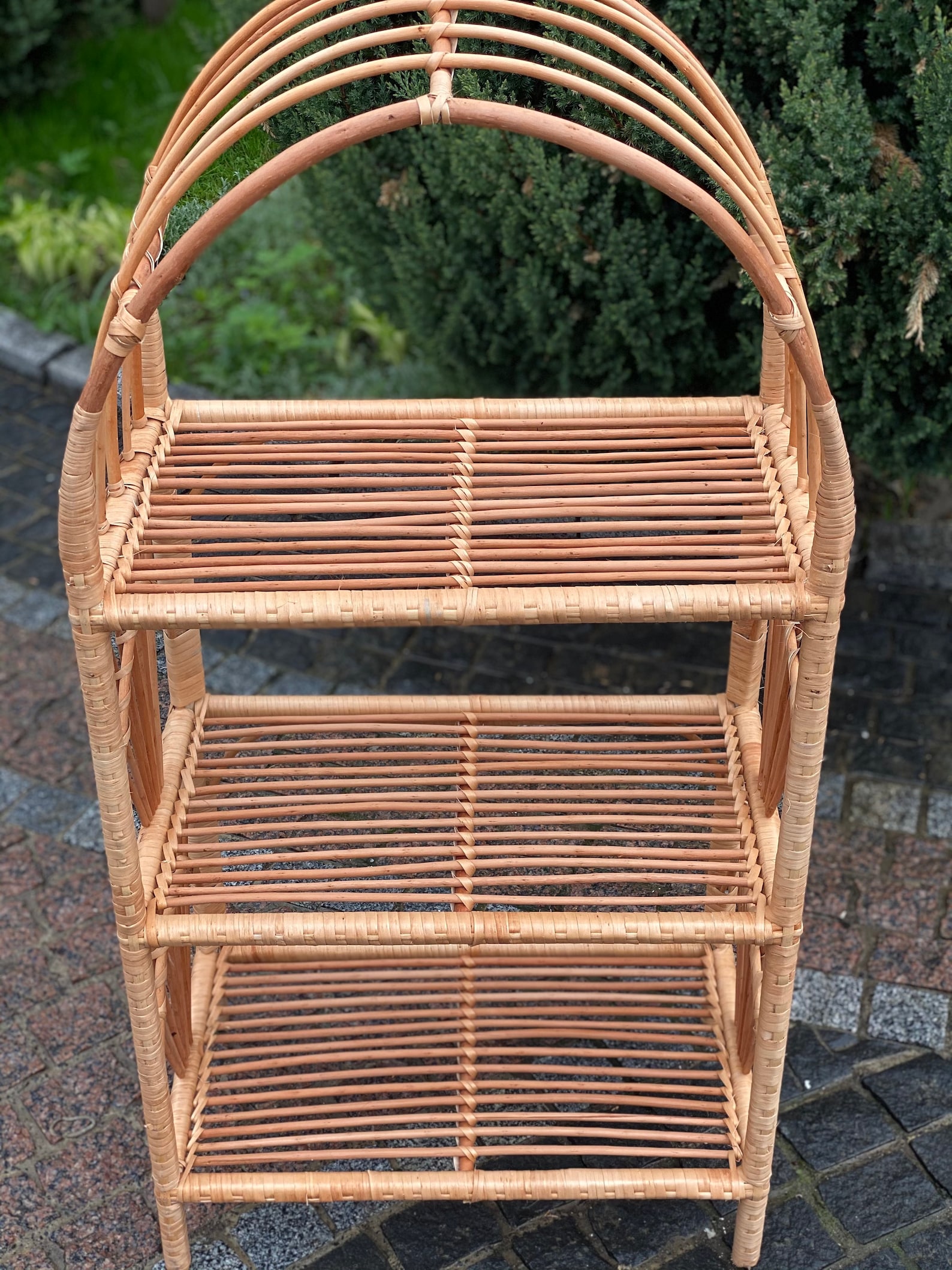 Wicker Shelf, Storage Shelf, Bookshelf, Plant Shelf, Rattan Shelf Etsy