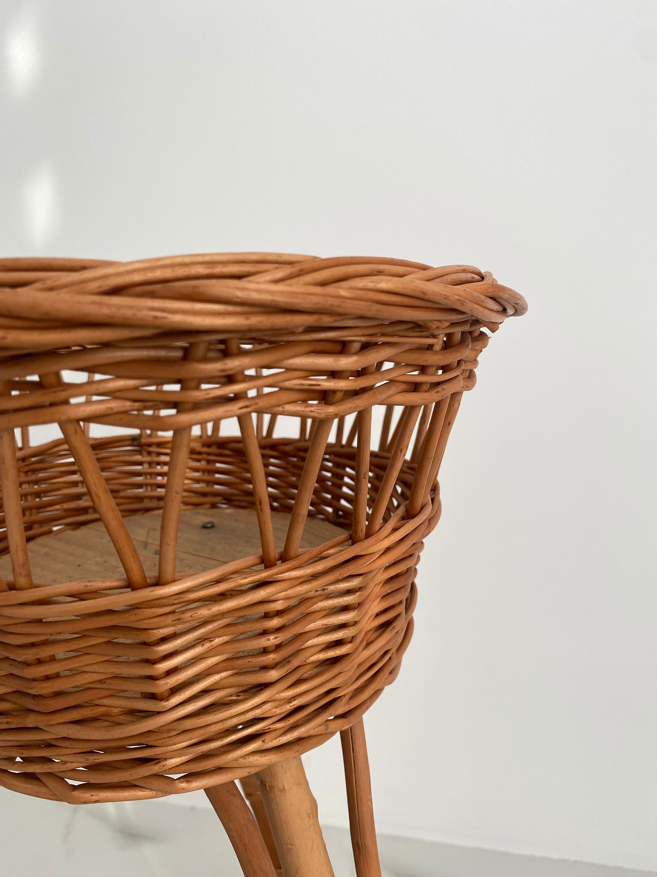 Wicker Flower Pot Holder Plant stand wicker Wicker Flower Etsy