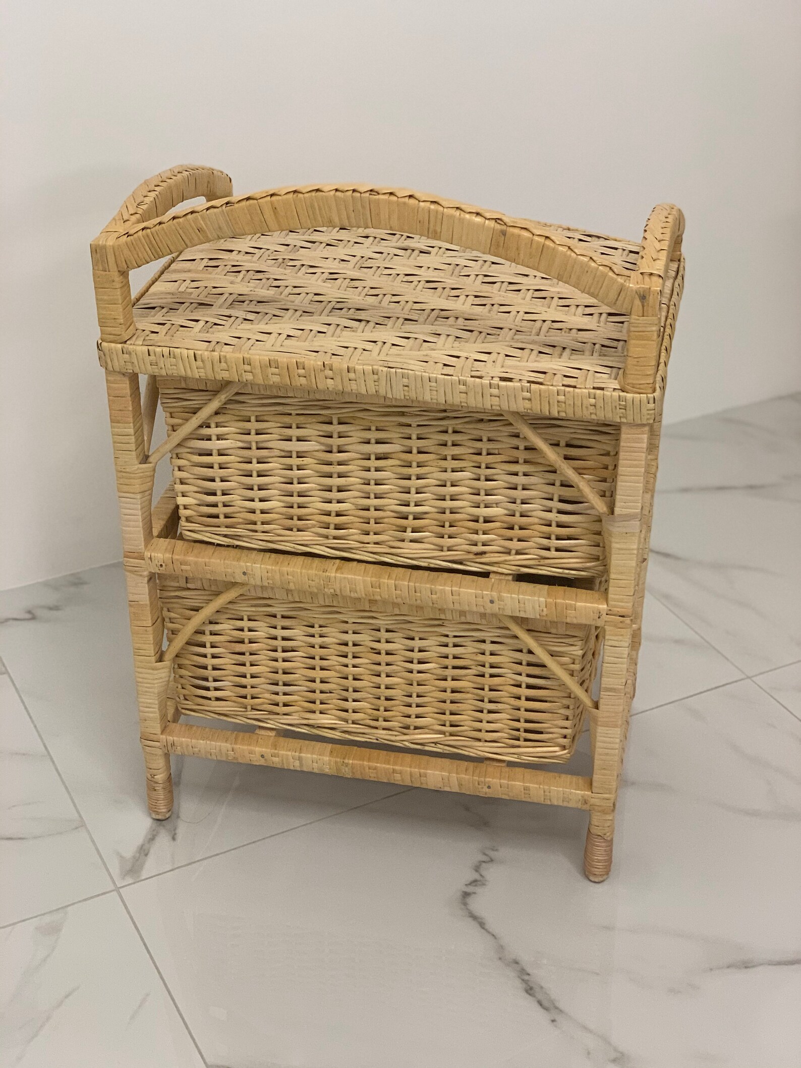 Organic Wicker Dresser Boho Dresser Chest Small Chest of Etsy