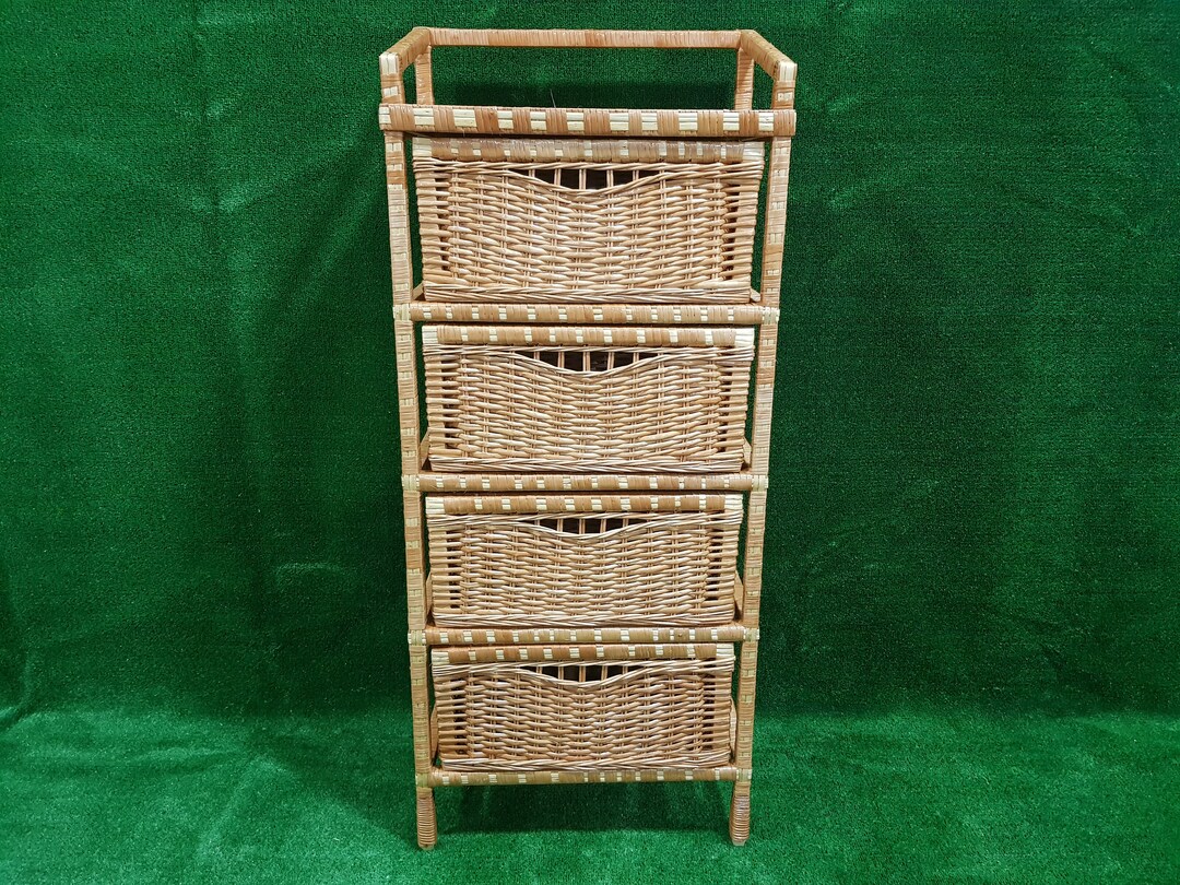 Сhest of Drawers, Wicker Dresser, Wicker Chest of Drawers, Rattan