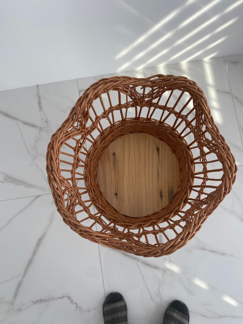 Wicker Flower Pot Holder Plant Stand Wicker Wicker Flower Etsy