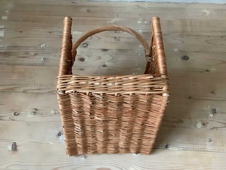 Firewood Basket Large Wicker Basket Firewood Basket Willow Etsy
