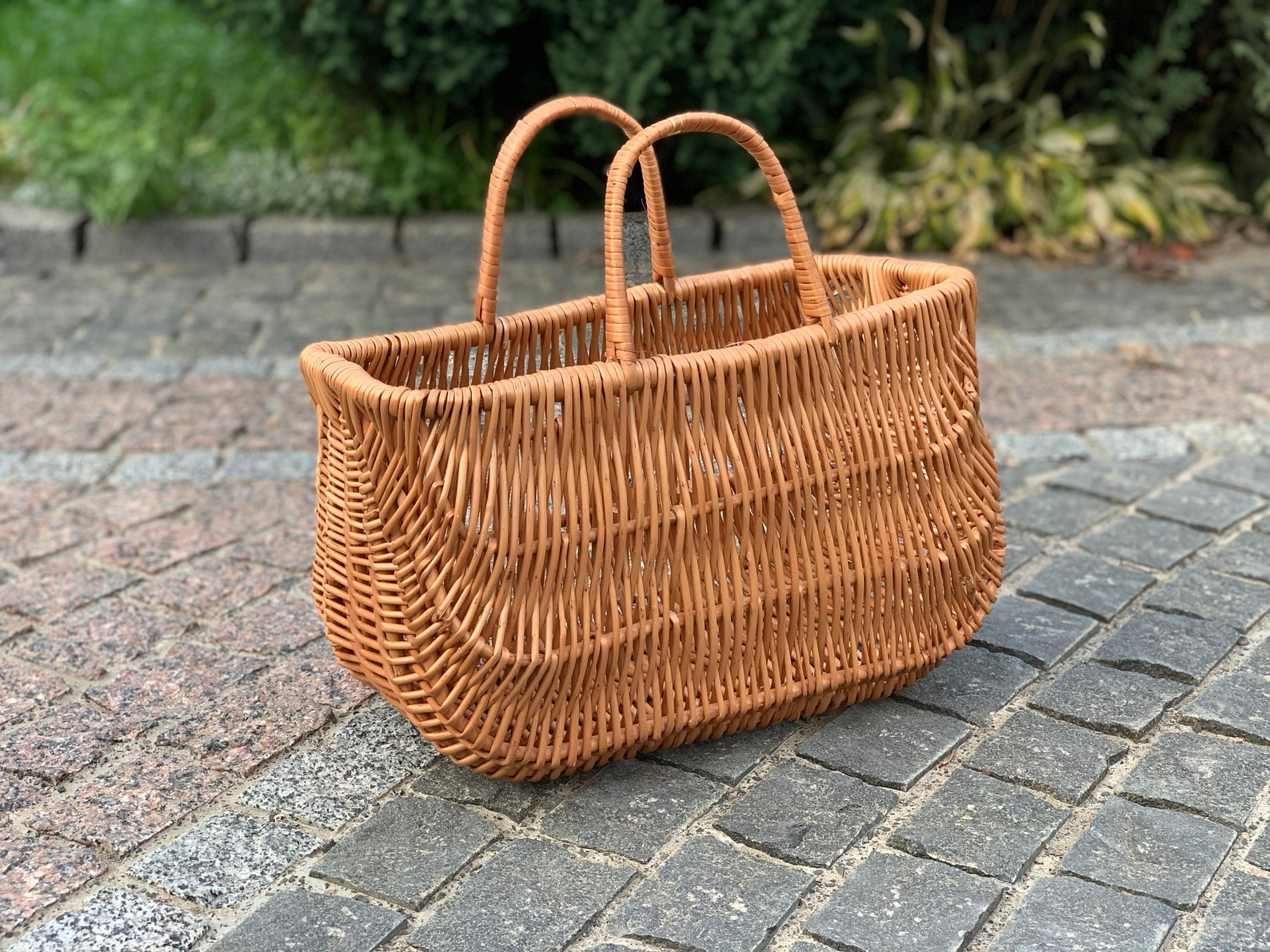 Basket From Willow Wicker Basket Gift Basket Wicker Gift Etsy