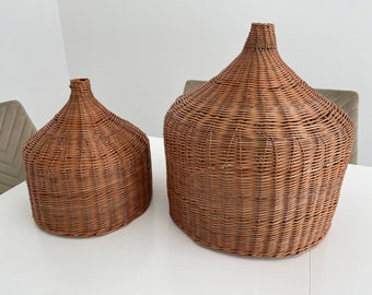 Rattan Pendant Light, Wicker Lamp Shade
