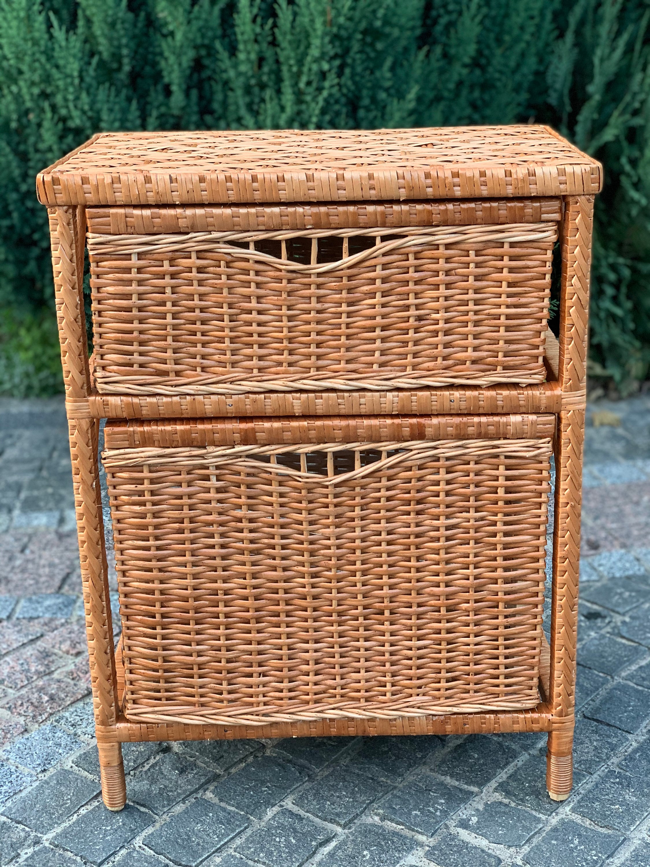 Сhest of drawers wicker chest of drawers Etsy