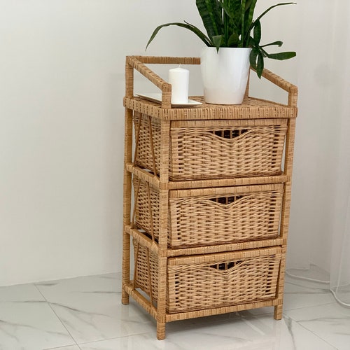 boho wicker dresser Henry Link Wicker Dresser Chest