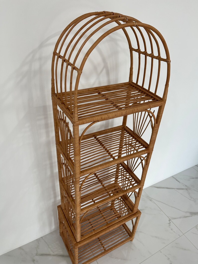 35/47/53/67 Inches Height Wicker Shelf Storage Shelf Etsy