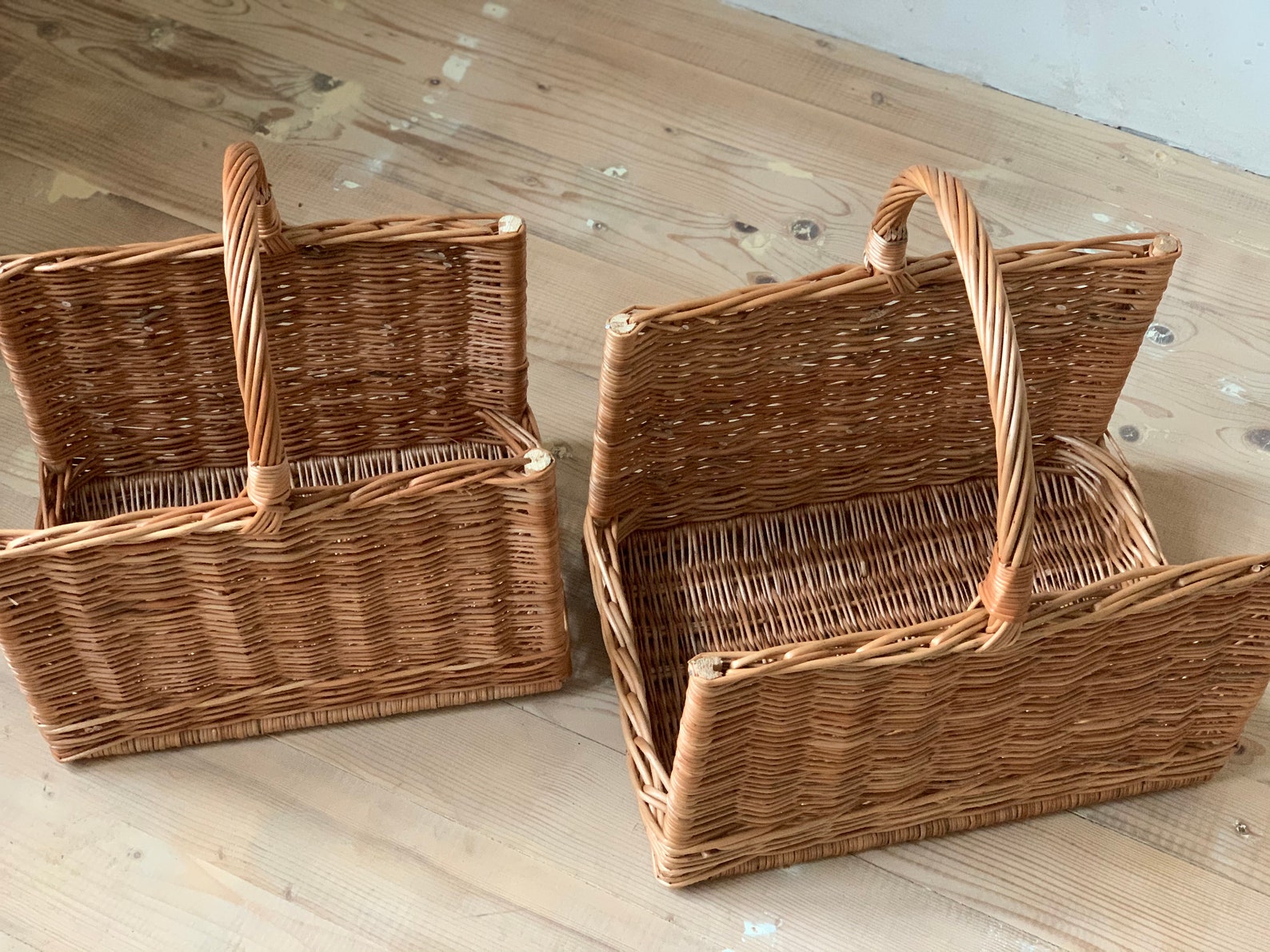 Firewood Basket Large Wicker Basket Firewood Basket Willow Etsy