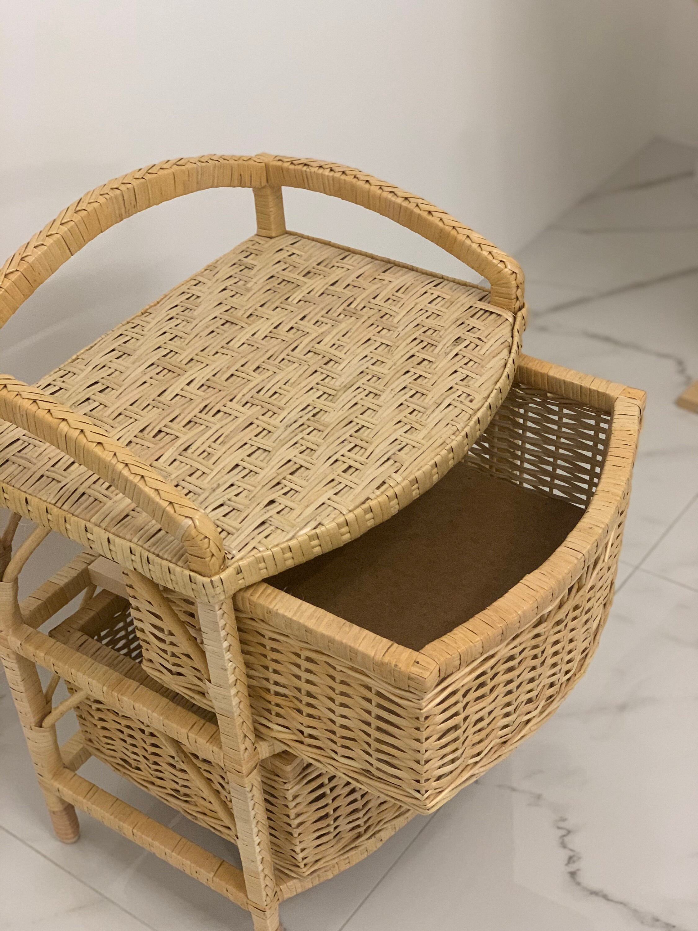 Organic Wicker Dresser Boho Dresser Chest Small Chest of Etsy