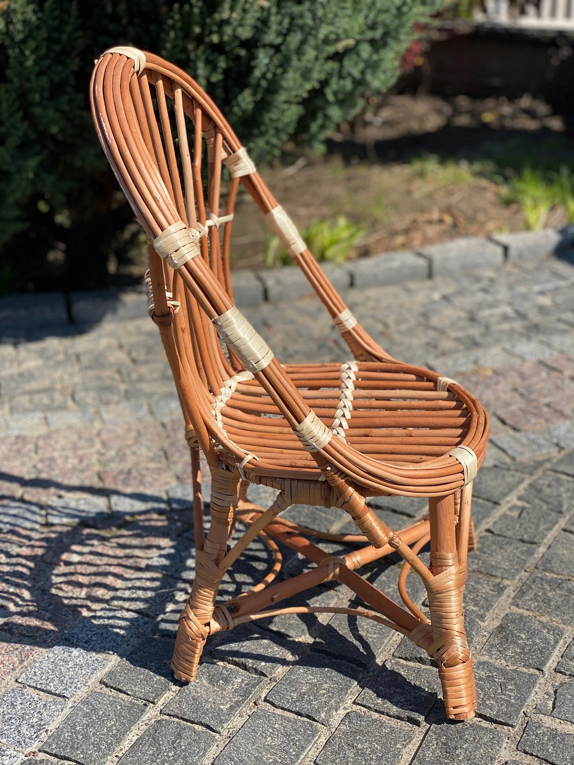 Silla de mimbre para niños sillón para niños sillón para Etsy