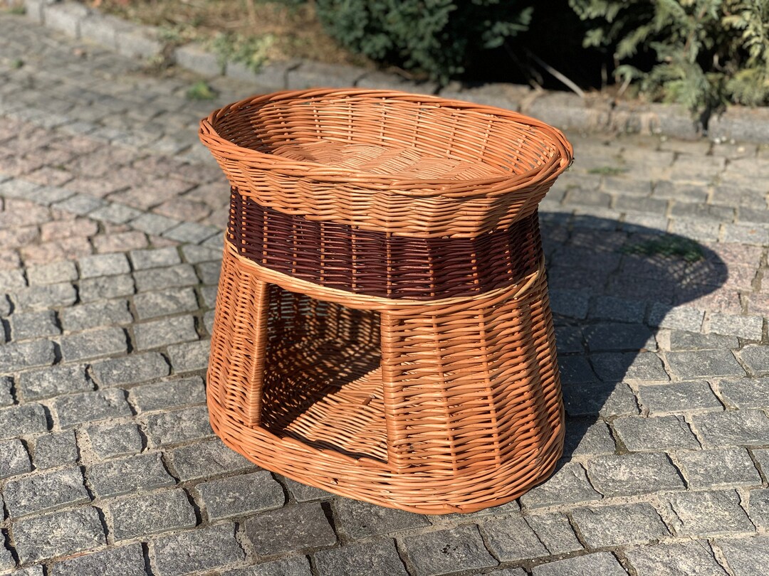 Wicker Pet Carrier, Pet Basket, House for Animals - Etsy - Wicker Pet Basket