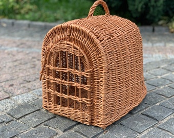 Wicker Pet Carrier, Pet Basket, House for animals