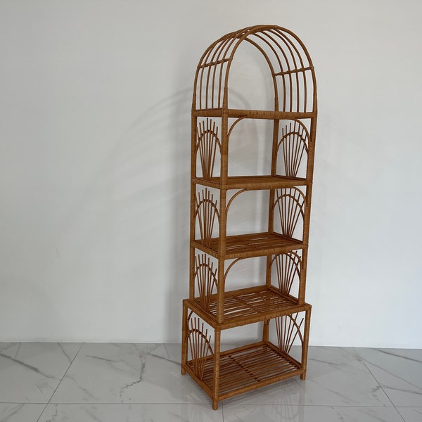 White Wicker Shelf - Etsy