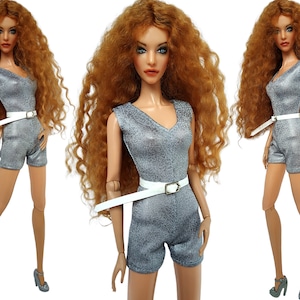 Doll clothes, Original jumpsuit for doll 12 inch, Doll outfit, royalty doll clothes, Fashion doll clothes, 12 inches action figure