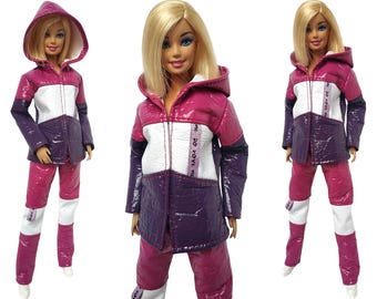 Handmade Doll Clothes Set: Jacket and Pants for doll 11.5 inch, Winter Outfit