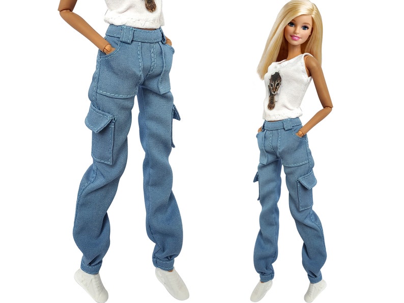 Barbie clothes Barbie Jeans Barbie Denim pants Barbie doll | Etsy