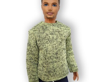 Handmade Sweater: Clothes for Male Doll 12 inch, 1/6 Scale Figure