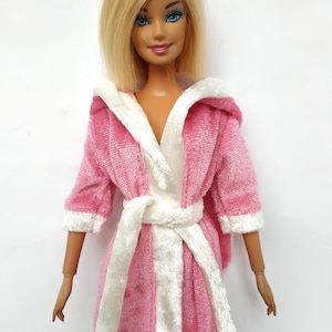 Handmade Robe with Ears, Bathrobe: Clothes for doll 11.5 inch image 7