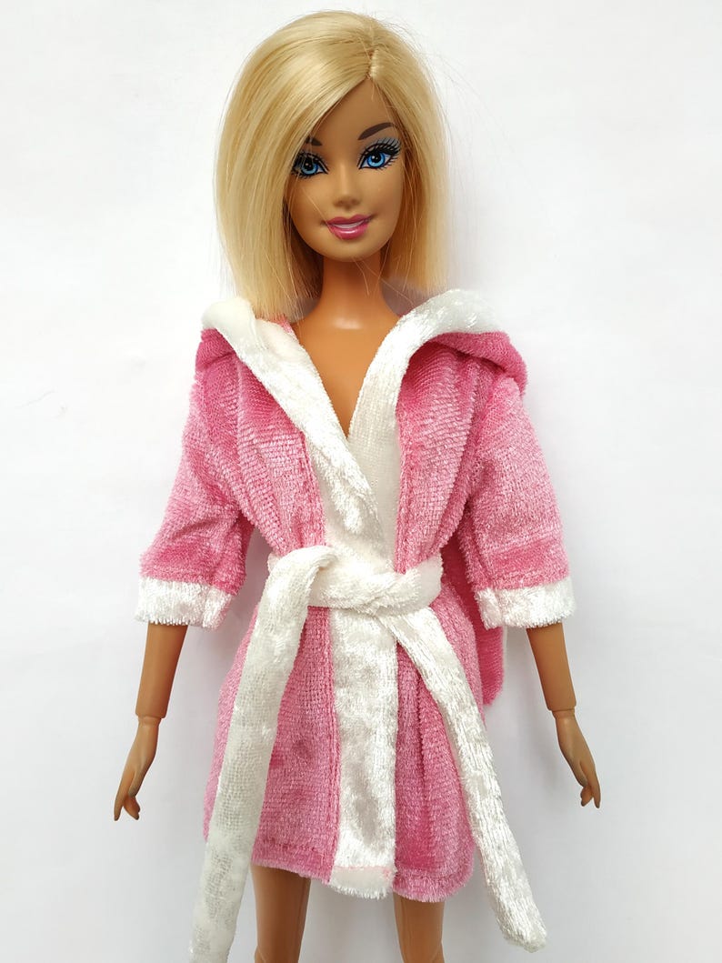 Handmade Robe with Ears, Bathrobe: Clothes for doll 11.5 inch image 7