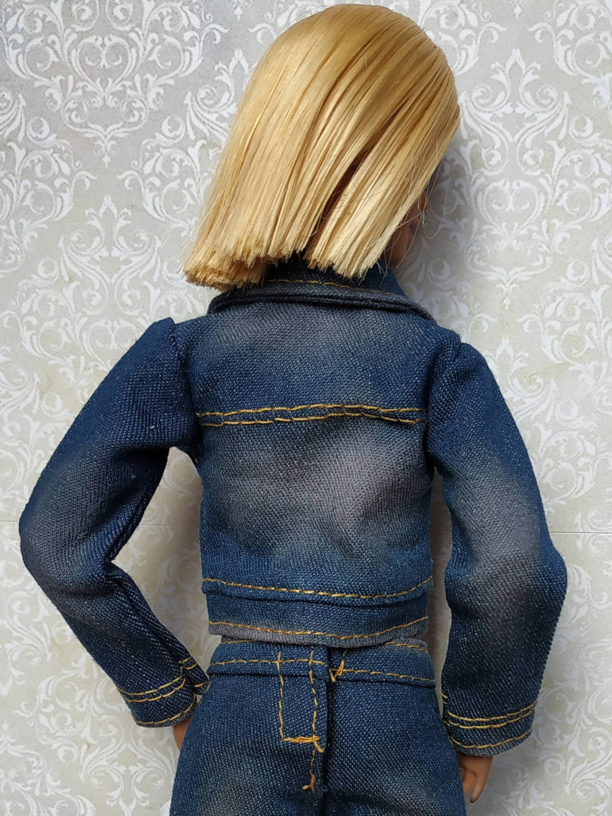 Clothes for Barbie Denim Jacket for Barbie Doll Doll | Etsy