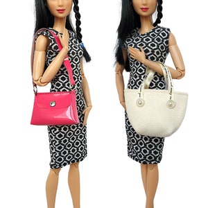 Tasche für Puppe 11 - 12 Zoll, 30 cm Puppe und Actionfigur, Puppen Modeaccessoires, Puppen Mini Handtasche, Puppen kleine Tasche, Sportlicher Rucksack