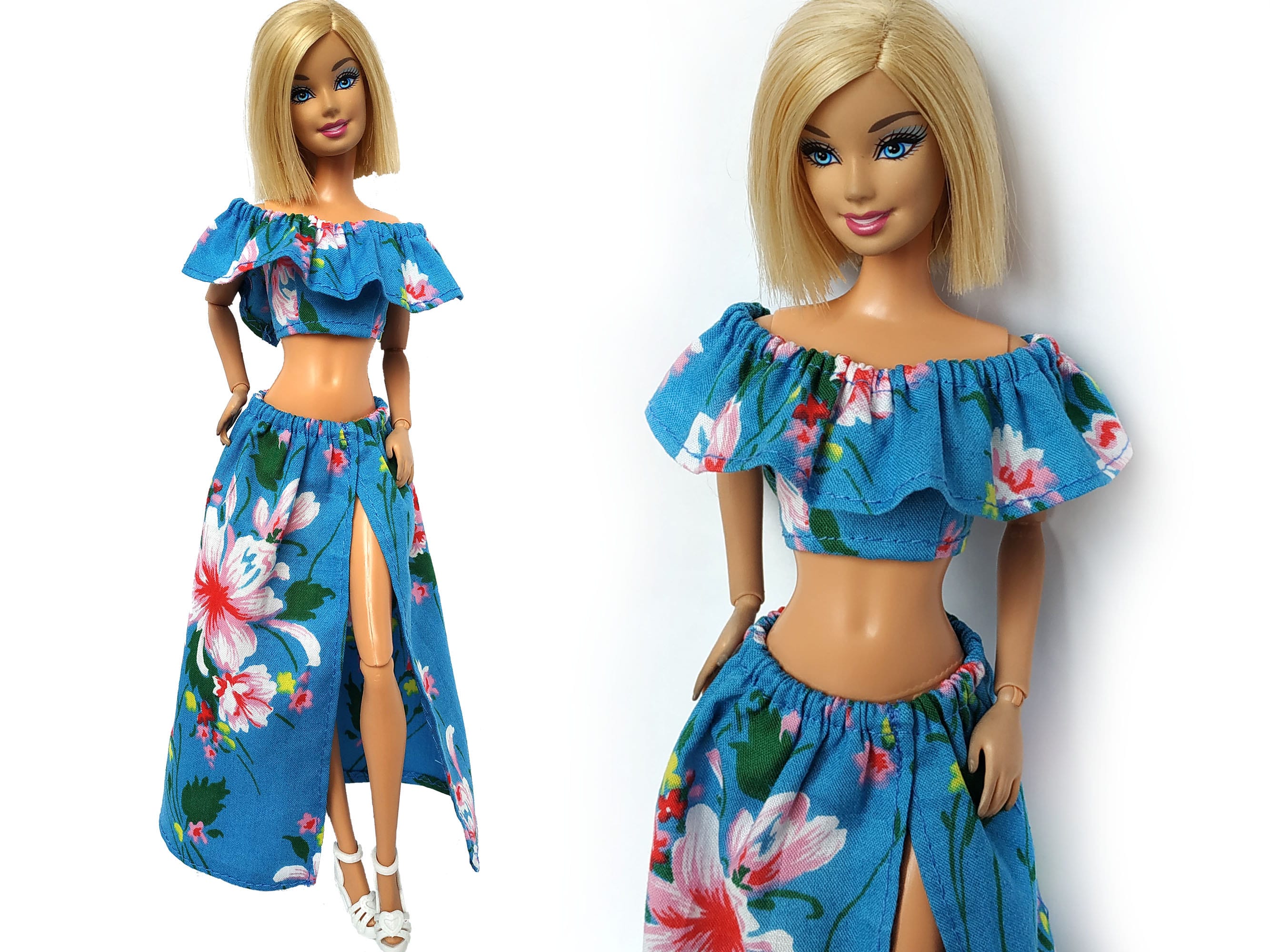 Ropa de Barbie Barbie top and falda barbie traje traje de | Etsy