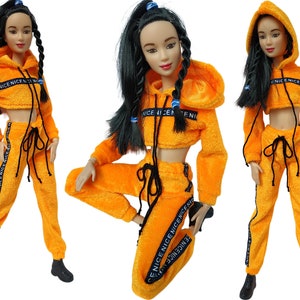 Doll clothes - top and pants for doll 11.5 inch, Jacket doll, Doll tracksuit, Doll outfit, Fashion doll clothes made to move Fashionistas