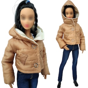 Doll clothes - jacket for doll 11.5 inch - Doll winter coat, Doll outfit, Clothes for doll, Fashion doll clothes made to move fashionistas