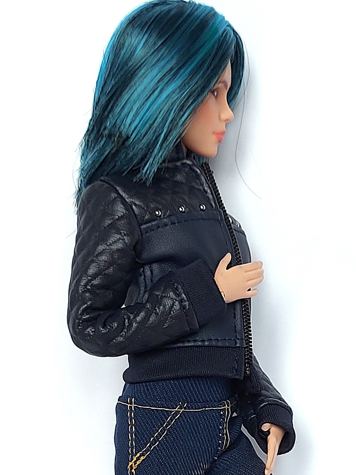 Barbie clothes Barbie leather jacket Barbie Outfit Barbie Etsy