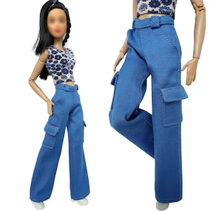Doll clothes - pants for doll 11.5 inch, doll pants, Doll trousers, Doll outfit, Fashion doll clothes, made to move fashionistas