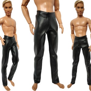 Doll Clothes Leather Pants for Male Doll 12 Inch Male Doll Outfit 1 6 Action Figure Fashion Doll Trousers Made to Move Fashionistas Etsy