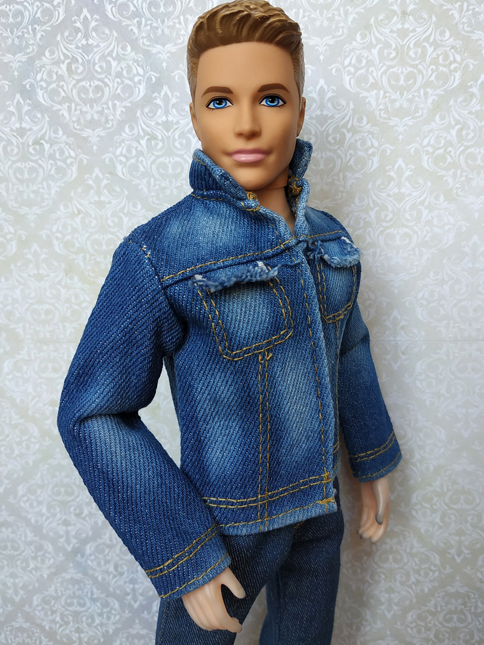 Ken clothes Ken denim jacket Ken doll clothes Ken Jacket Etsy