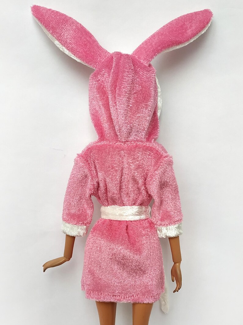 Handmade Robe with Ears, Bathrobe: Clothes for doll 11.5 inch image 14