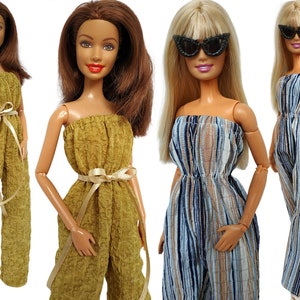 Doll clothes - jumpsuit for doll 11.5 inch, Original jumpsuit, clothes for doll, Fashion doll clothes made to move fashionistas