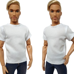 Doll clothes - T-shirt for male doll 12 inch, Doll jacket, Male doll outfit, Fashion male doll clothes for 1/6 scale figure