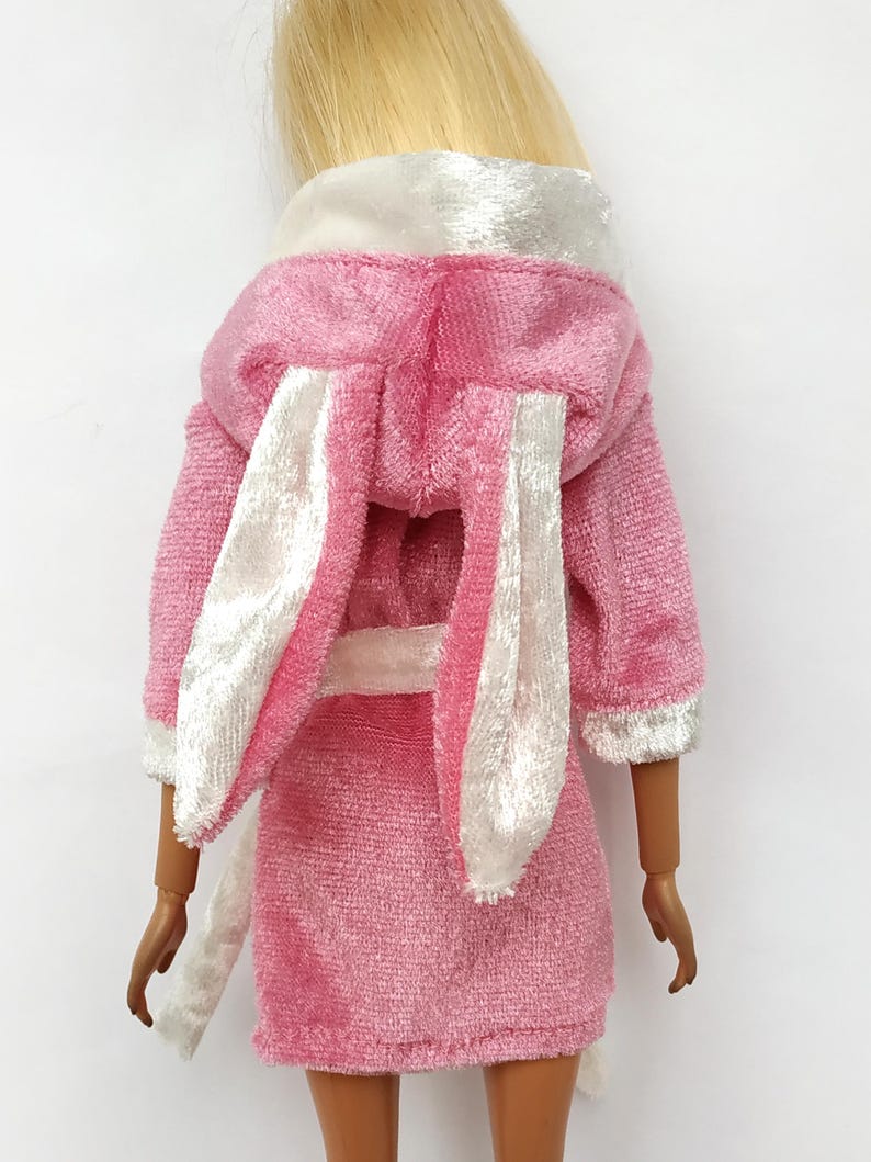 Handmade Robe with Ears, Bathrobe: Clothes for doll 11.5 inch image 13