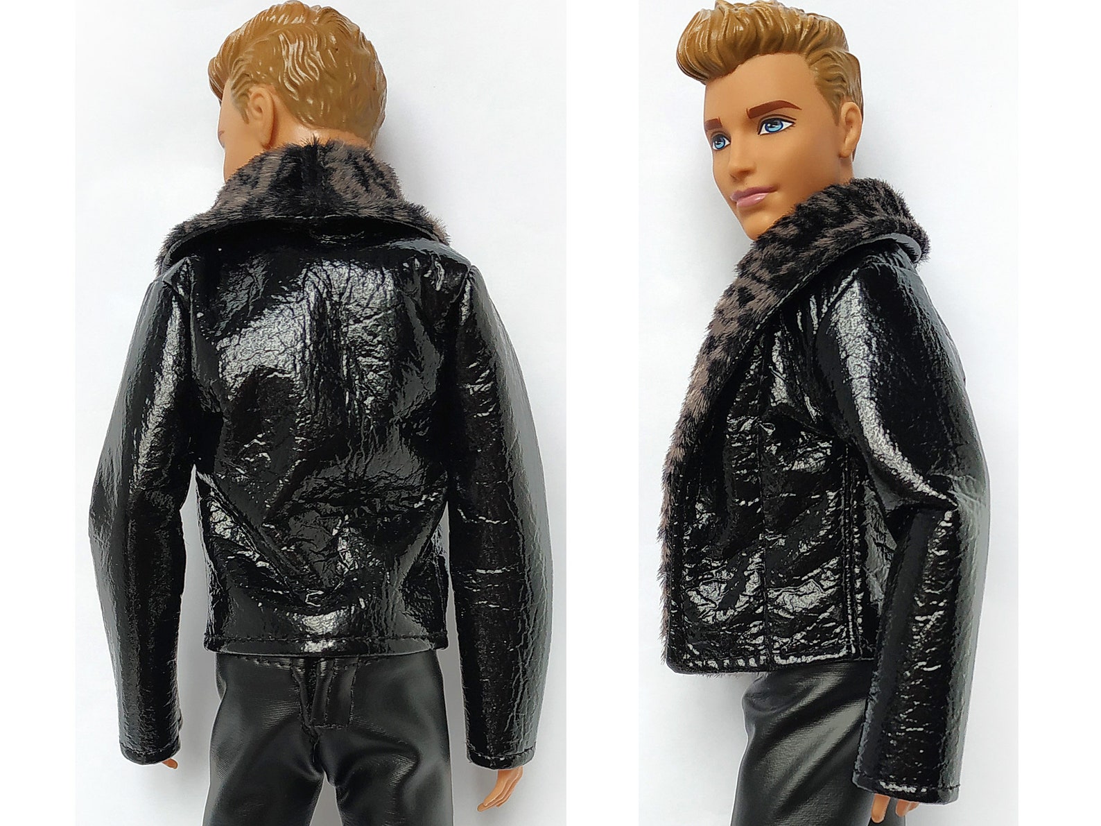 Ken Clothes Jacket Leather Pants Tshirt Ken Doll Etsy