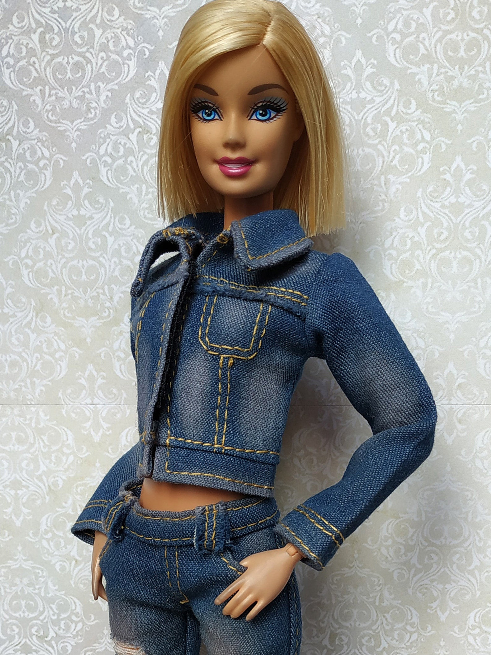 Clothes for Barbie Denim Jacket for Barbie Doll Doll | Etsy