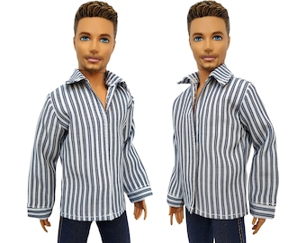 Doll clothes - Shirt for Male doll, Doll outfit, Doll jacket, Male doll clothes 12 inch, made to move fashionistas