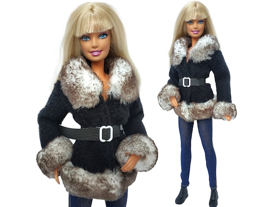 Handmade Winter Coat: Clothes for 11.5 inch Doll