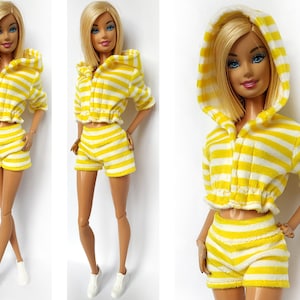 Doll clothes - jacket and shorts for doll 11.5 inch, Doll outfit, Doll jacket, Fashion doll clothes made to move Fashionistas