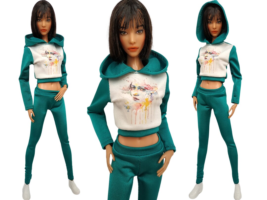 Clothes for Doll Top and Pants for Doll 12 Inch Doll Tracksuit, Jacket