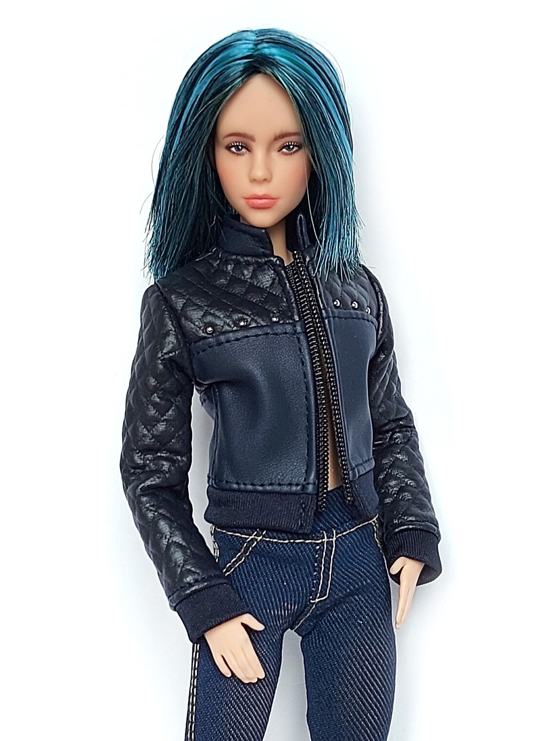 Barbie clothes Barbie leather jacket Barbie Outfit Barbie Etsy